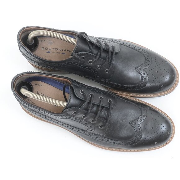 Bostonian Men\'s Melshire Wing Black Tumbled Leather Oxford US 9M main image 4